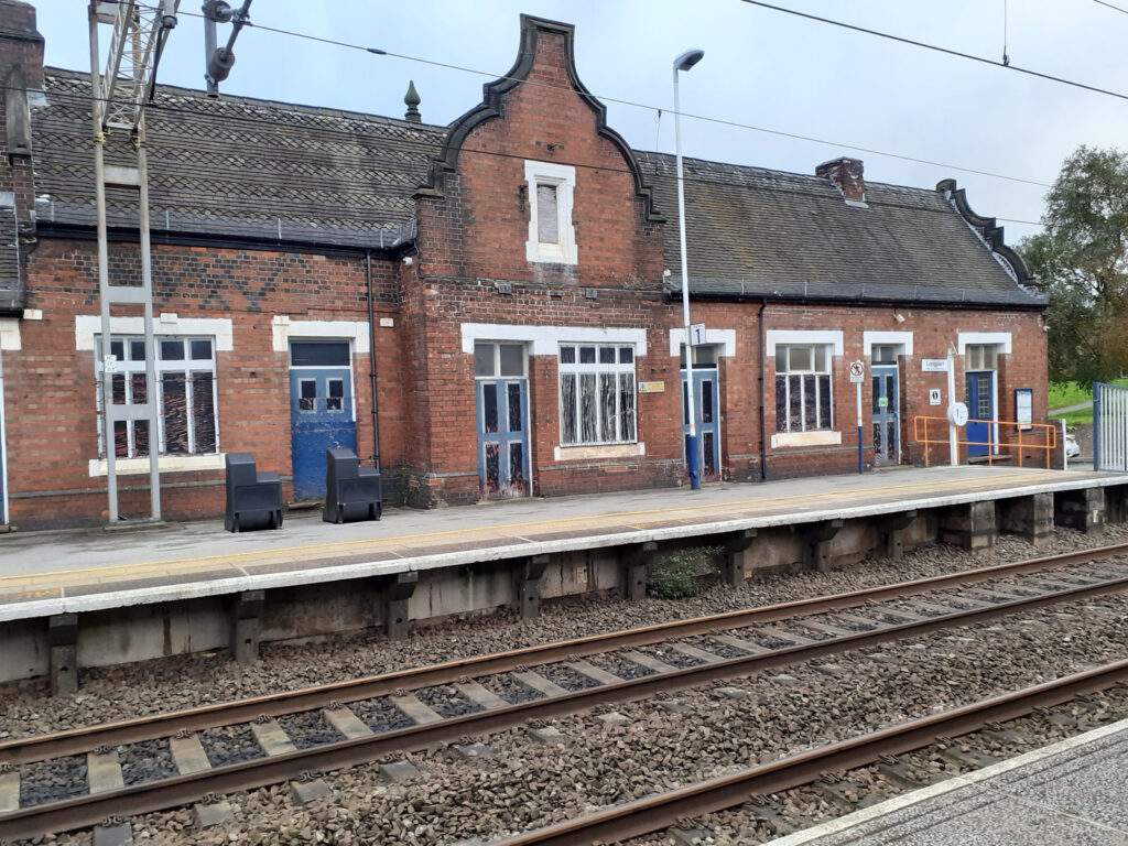 A platform at Longport Railway Station