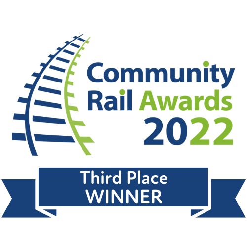 NSCRP won third place in the Community Rail Awards 2022. Select this image to read more about the awards and verify our win.