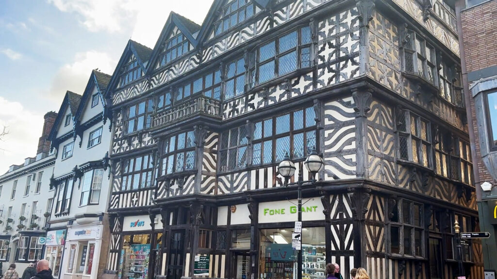 Shot of the Ancient High House located on the main street in Stafford