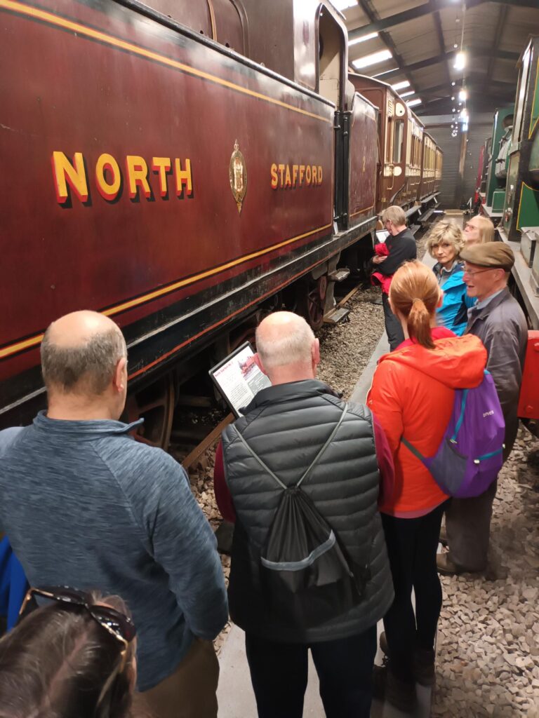 A group of people at Foxfield Railway