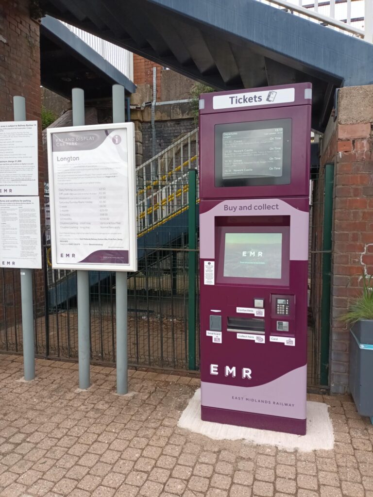 New information screen at Longton
